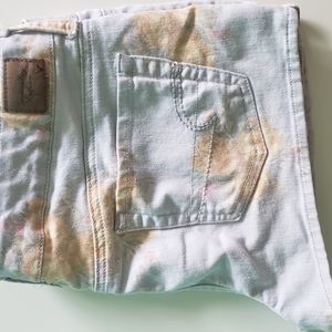 American Eagle Faded Floral Denim Shorts